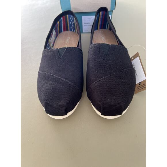 Toms Alpargata Black Canvas Women’s Size 7 - Picture 3 of 13